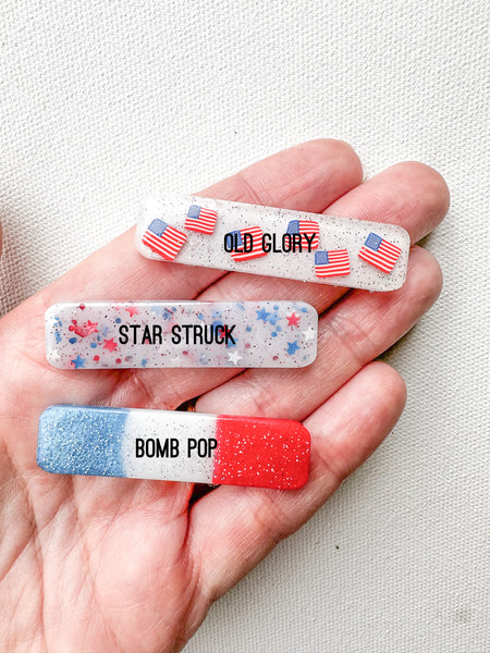 resin clips | glory days collection 🇺🇸