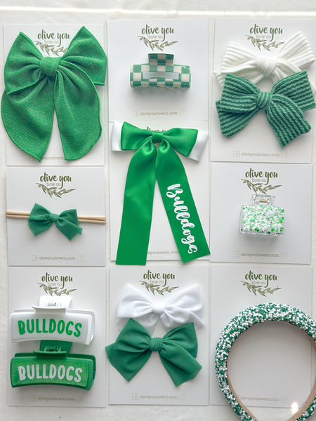 large austie | green shimmer | fan zone collection