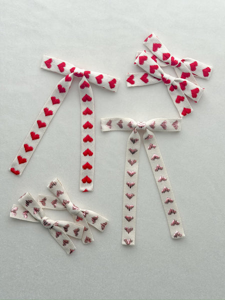 knit heart bows | that’s amore ♥️ collection