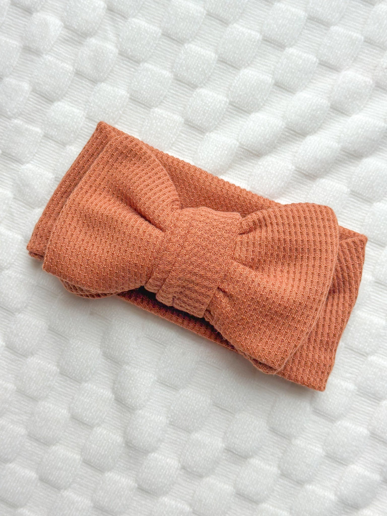 rust waffle | headwrap | newborn + toddler