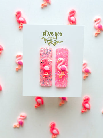 resin clips | flamingo 🦩 |