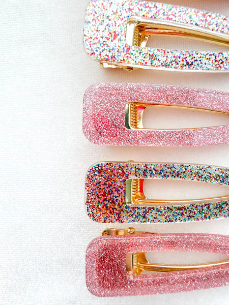 shimmer acetate clips | that’s amore collection