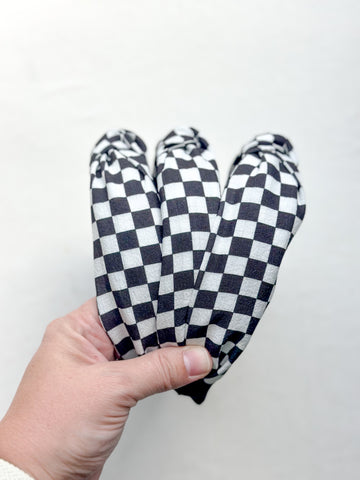 black + white checker | adult + toddler | fan zone collection
