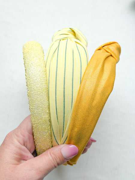 topknot headbands | YELLOW