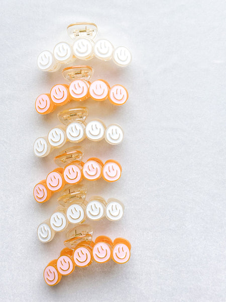 smiley claw clip | happy daze collection