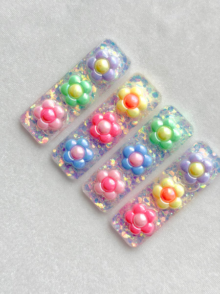 resin clips | small + large| bright + bloom 🌼 collection
