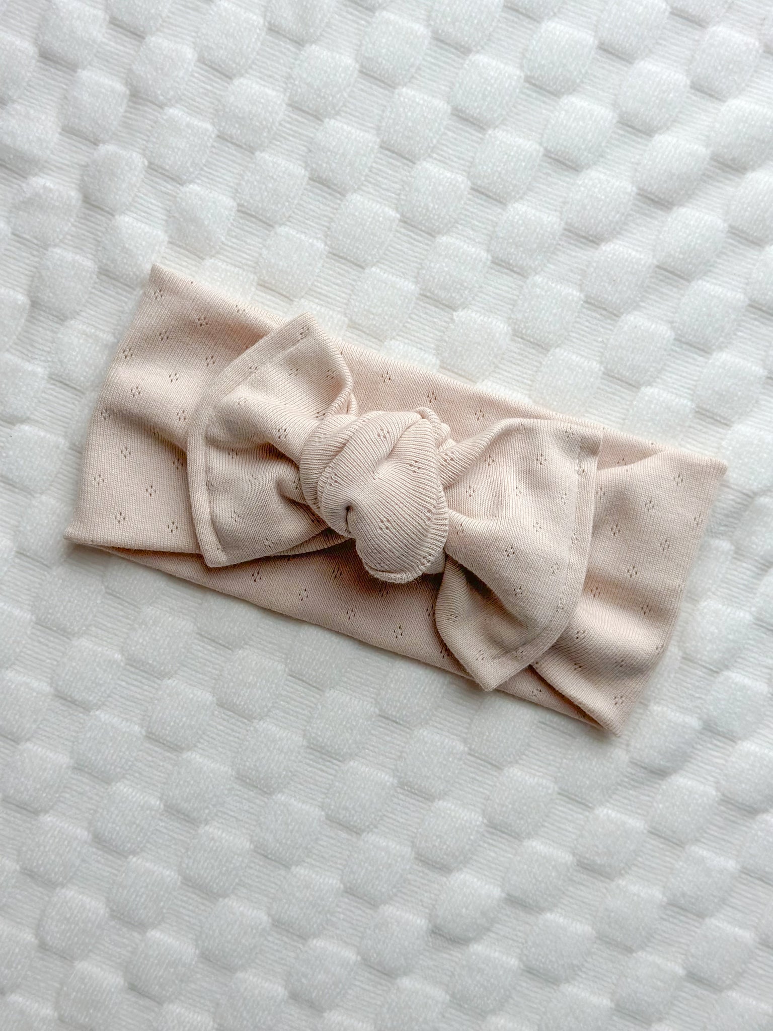 nude pointelle | headwrap | newborn + toddler