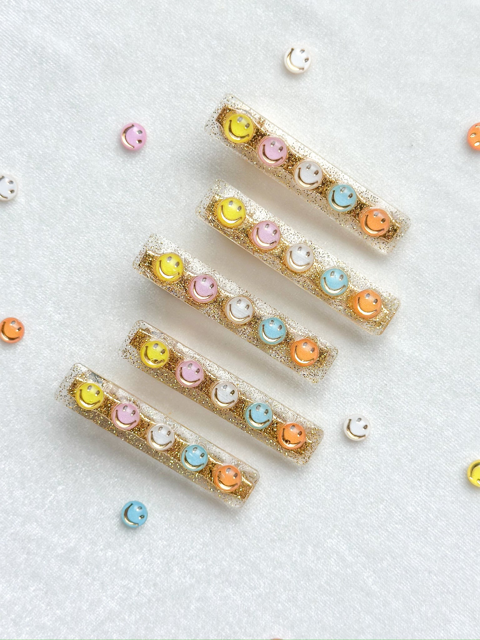 smiley resin clips | too cool for skool collection