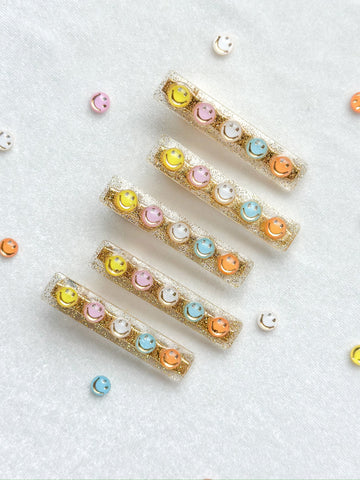 smiley resin clips | too cool for skool collection