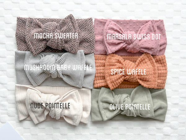 | headwrap | newborn + toddler | autumn edit 🍂