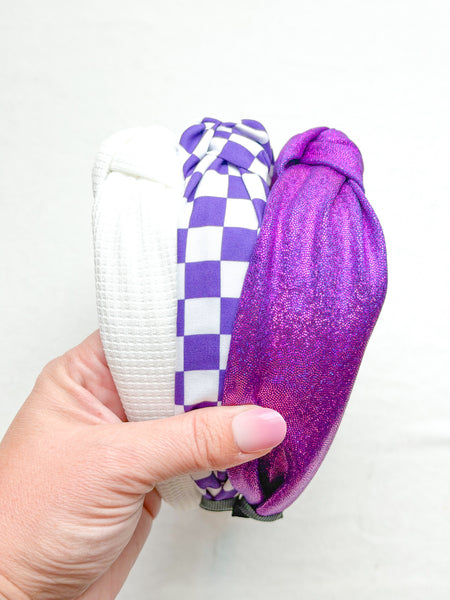 topknot headbands | PURPLE