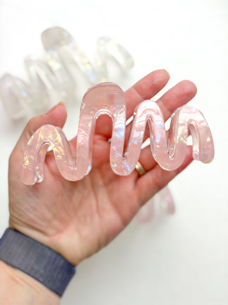 squiggle claw clips | large