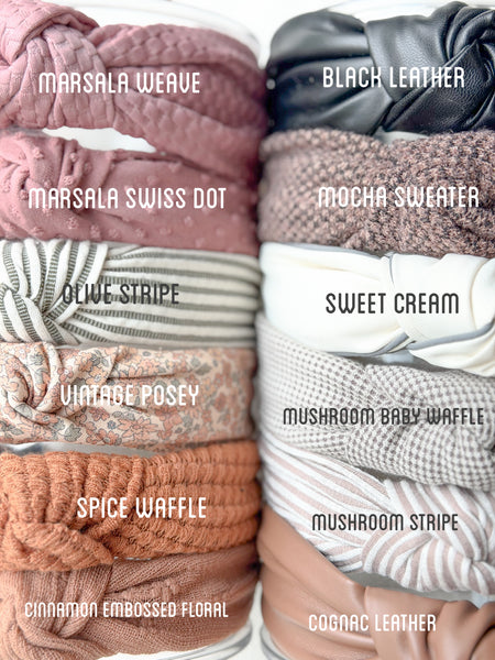 topknot headbands | autumn edit 🍂