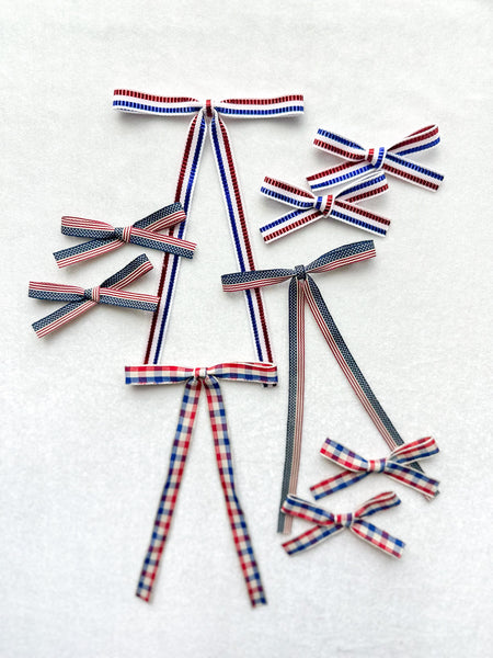 skinny ribbon | old glory | fleur + mini fleur