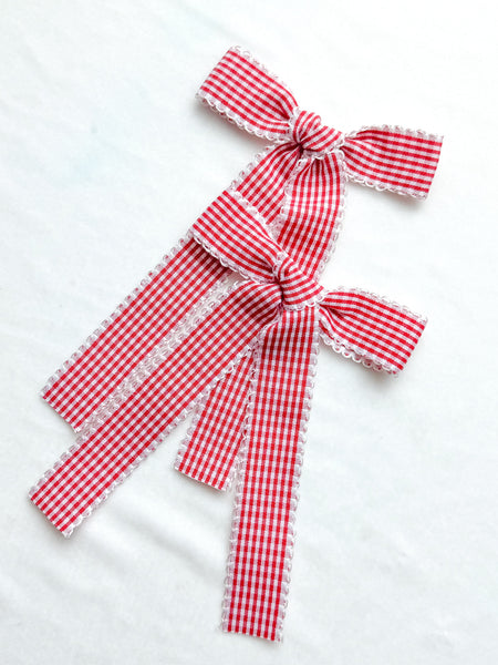 red gingham | fleur + rosie | stars + sunshine collection