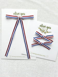 skinny ribbon | shimmer stripes | fleur + mini fleur