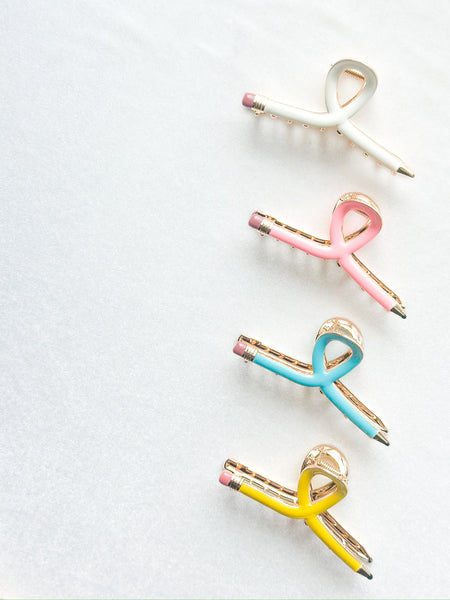 ✏️ pencil claw clip | too cool for skool collection