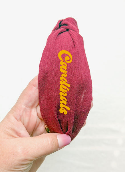 school spirit topknot headband | CUSTOMIZABLE | go team go collection