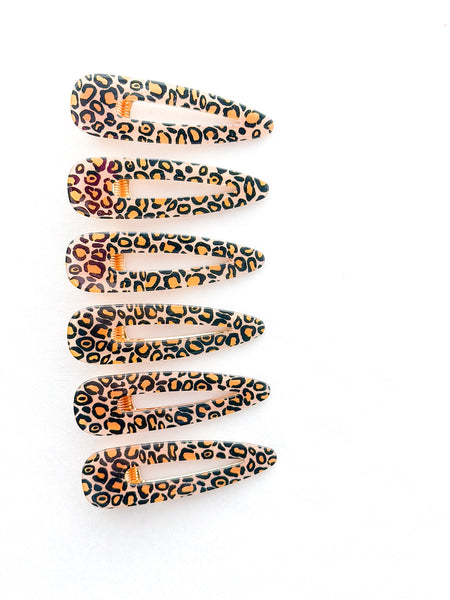 leopard acetate clips | that’s amore collection