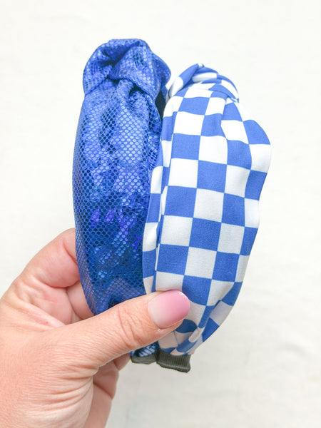 topknot headbands | BLUE