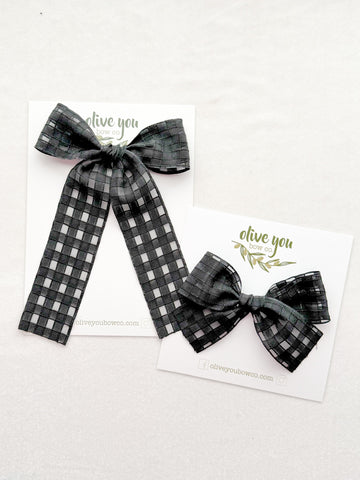 black plaid | fleur + rosie | sleigh all day collection