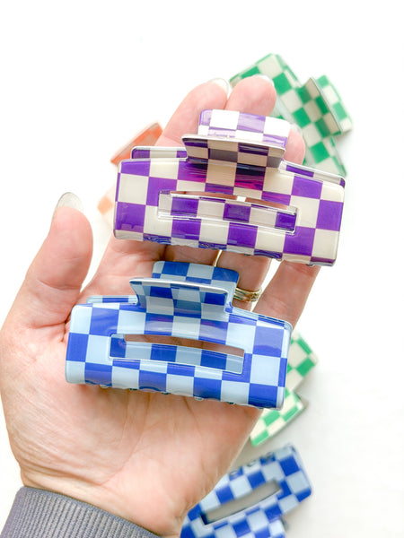 checker claw clip | go team go collection