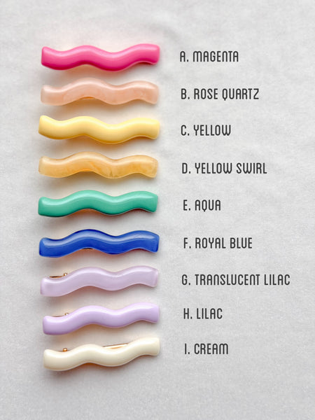 〰️squiggle clips〰️ | stars + sunshine collection