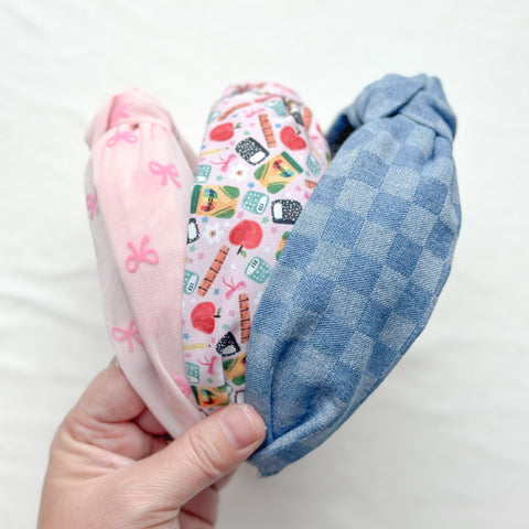 topknot headbands | adult + toddler | too cool for skool collection