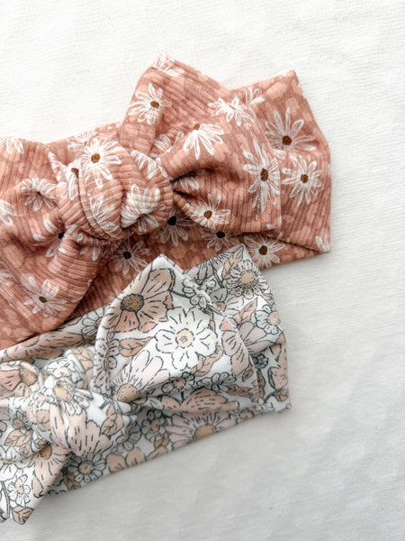 | fall headwraps | newborn + toddler