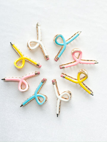 ✏️ pencil claw clip | too cool for skool collection