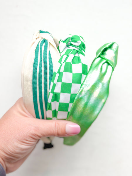 topknot headbands | GREEN