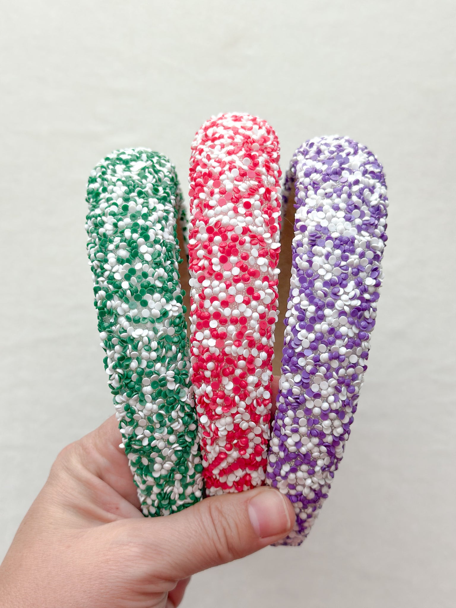 fan zone sprinkle headbands | adult + toddler