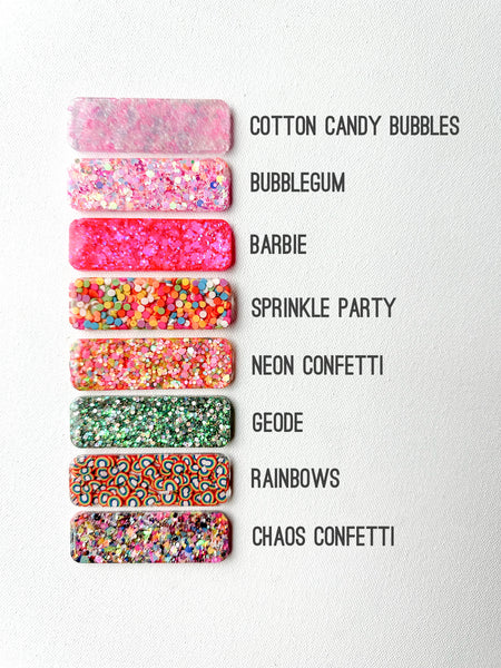 resin clips | happy daze collection