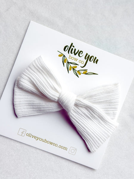 rosie bow | WHITE gauze