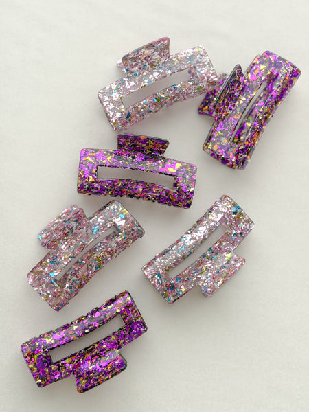 confetti claw clips | medium