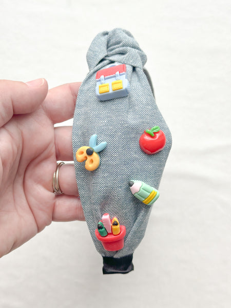 embellished school headbands | adult + toddler