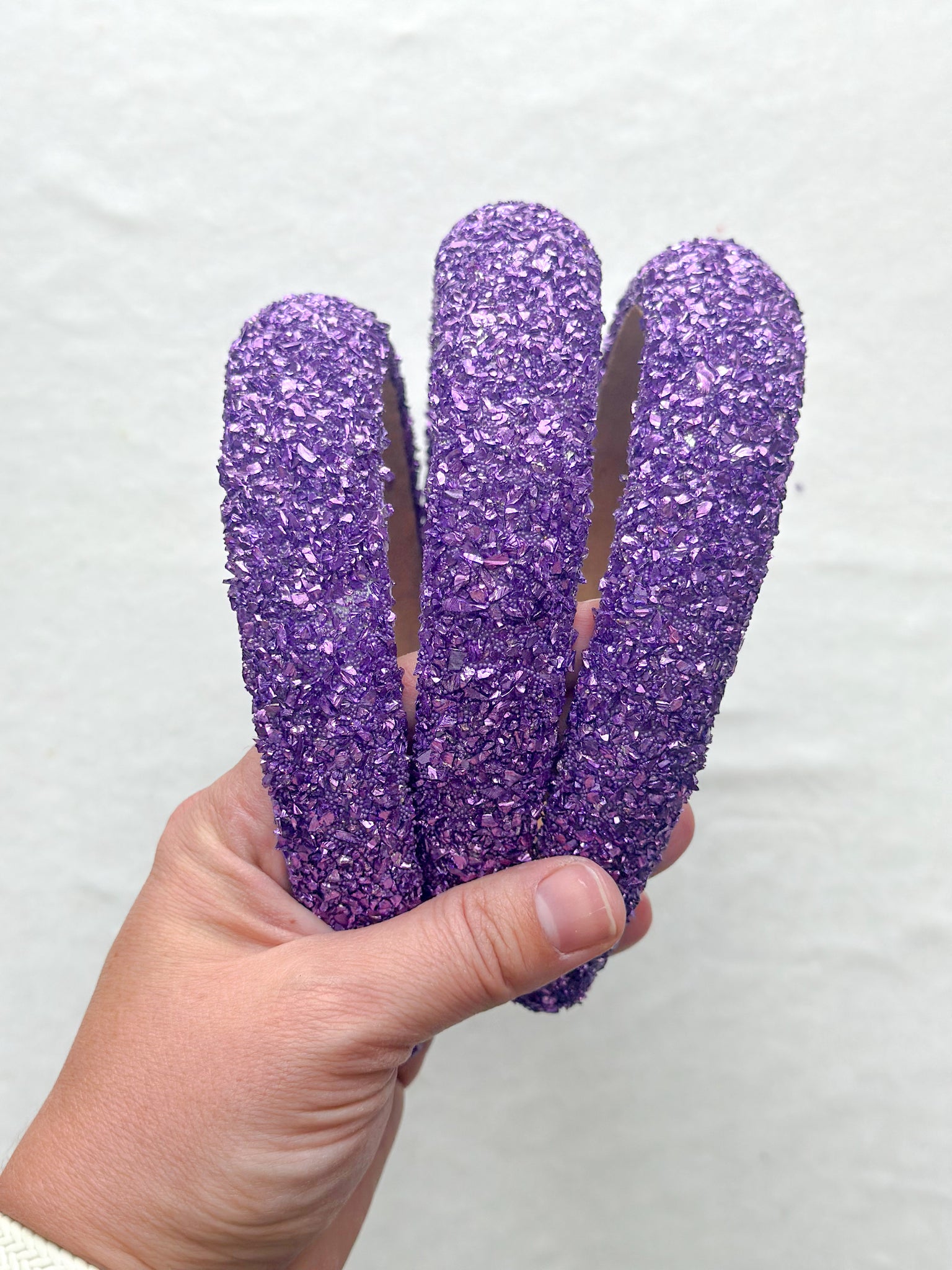 purple glitz headband | adult + toddler
