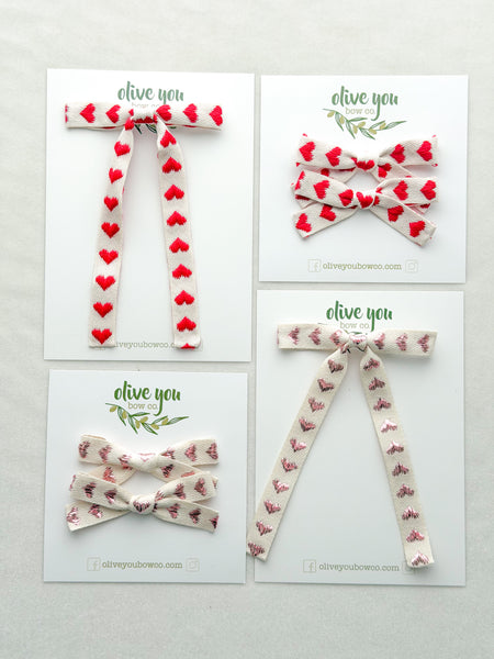 knit heart bows | that’s amore ♥️ collection