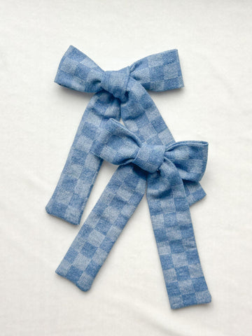 denim checker fleur | too cool for skool collection