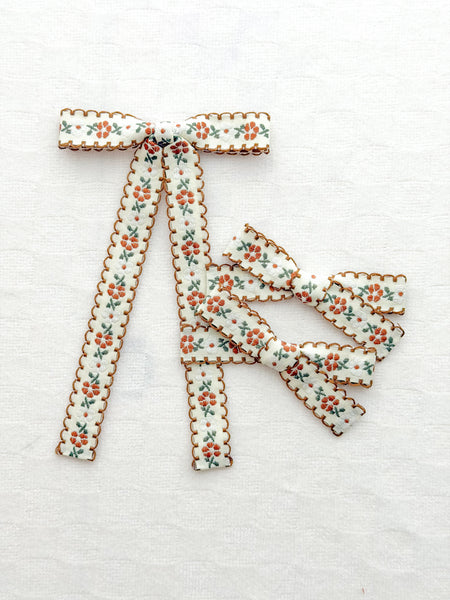 rust floral | embroidered fleur | autumn edit 🍂
