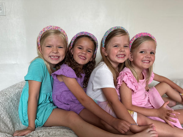 sprinkle headbands | adult + toddler