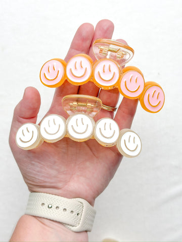 smiley claw clip | happy daze collection