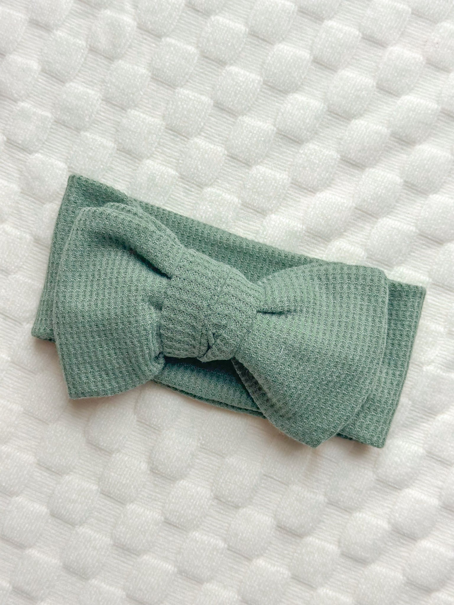 Sage waffle | headwrap | newborn + toddler