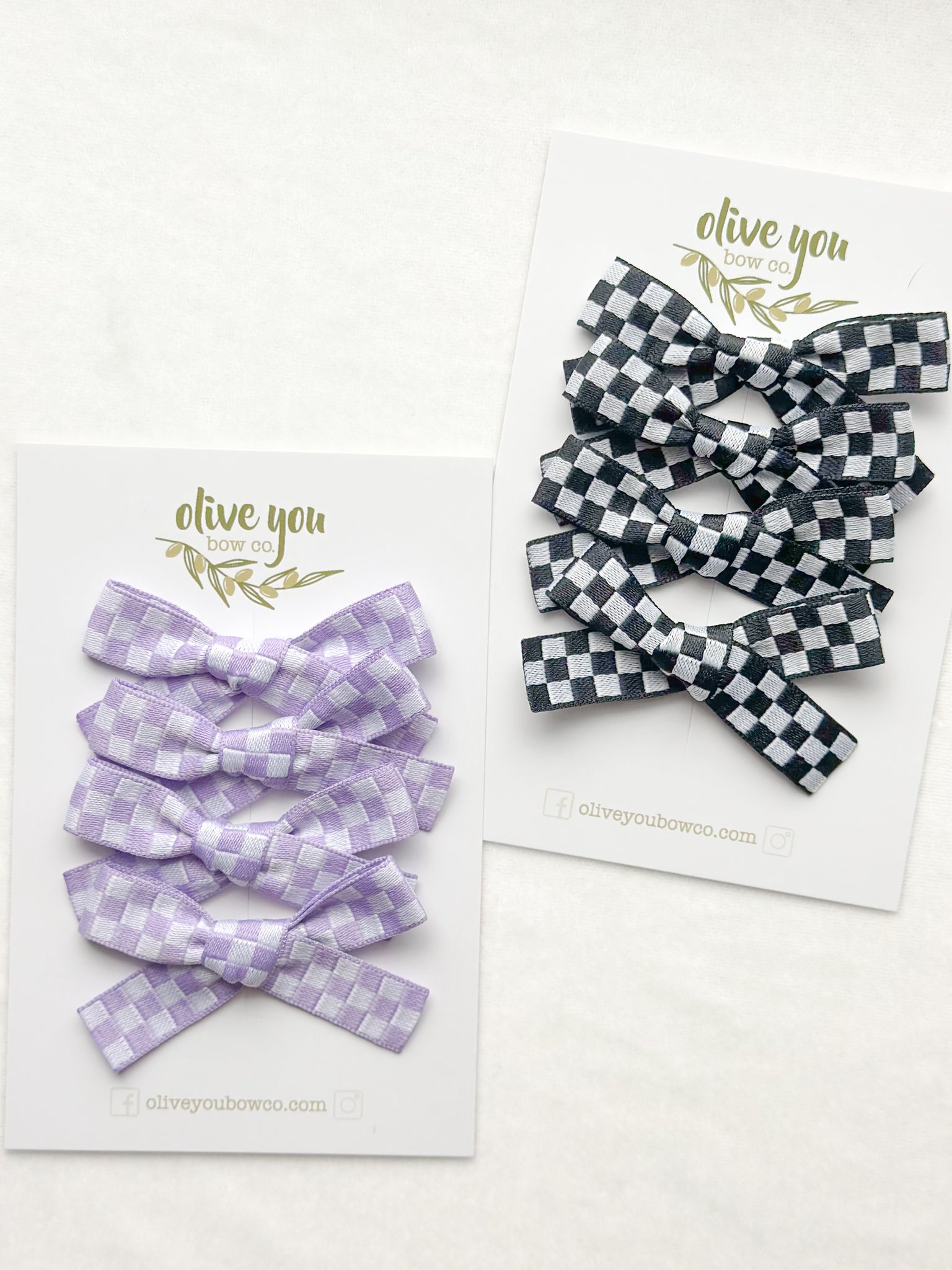 checkered ribbon bows | too cool for skool collection