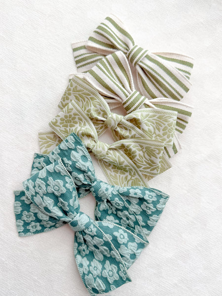 green floral embossed | rosie + fleur | shamrock n’ roll collection