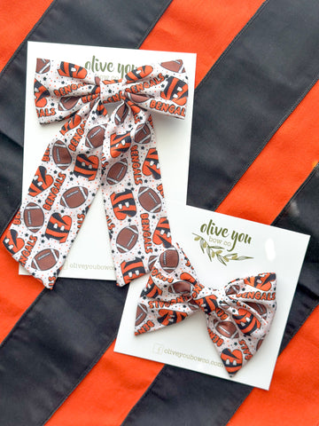 fleur + rosie bow | BENGALS