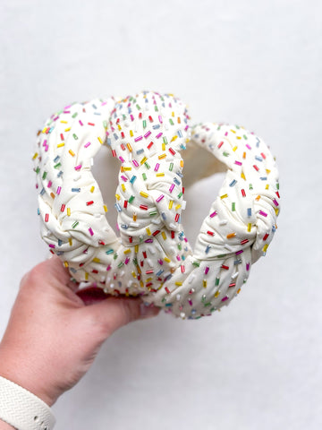 beaded sprinkle headbands | adult + toddler