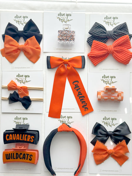 black + orange itty bitty | fan zone collection