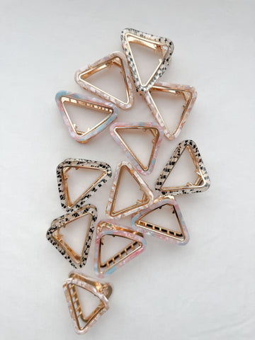 claw clip | acetate triangle