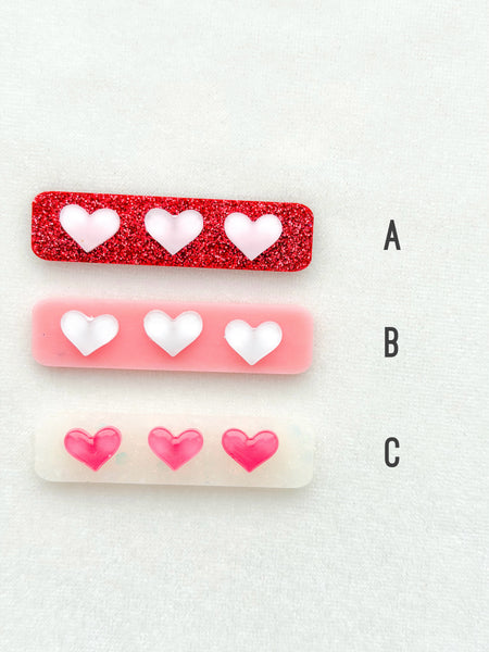 heart resin clip | that’s amore collection